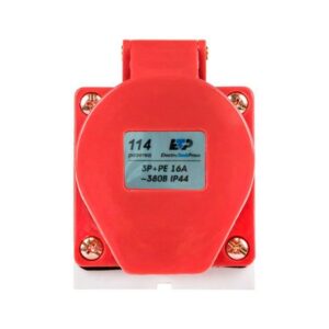 114 Розетка силовая 3Р+РЕ 16А 380В IP44 ETP