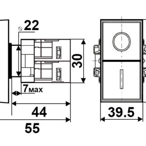 Кнопка XB2-BL8425
