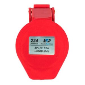 224 Розетка силовая 3Р+РЕ 32А 380В IP44 ETP