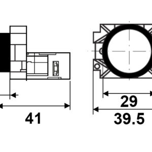 Кнопка XB2-BA42 («Стоп»)