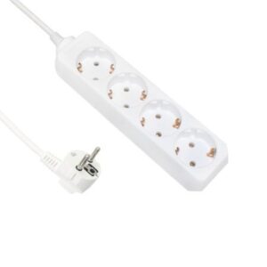 Удлинитель 4 гнезда 5м, 10А/2,5кW с з/к, ПВС 3х0,75 «POWERMAN» ETP